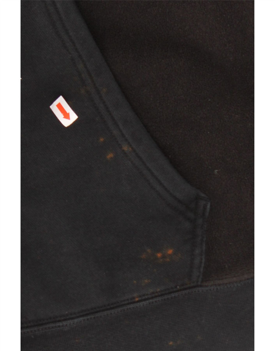 NIKE Mens Zip Hoodie Sweater Medium Black Cotton