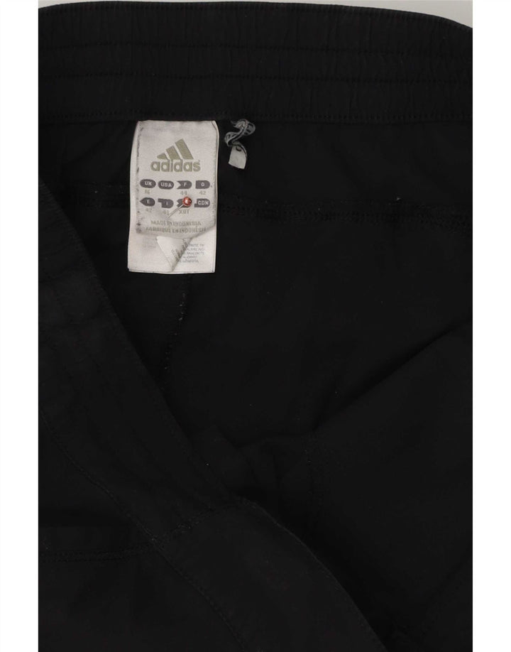 Adidas Womens Trousers UK 16 Large W36 L30 Black Polyester