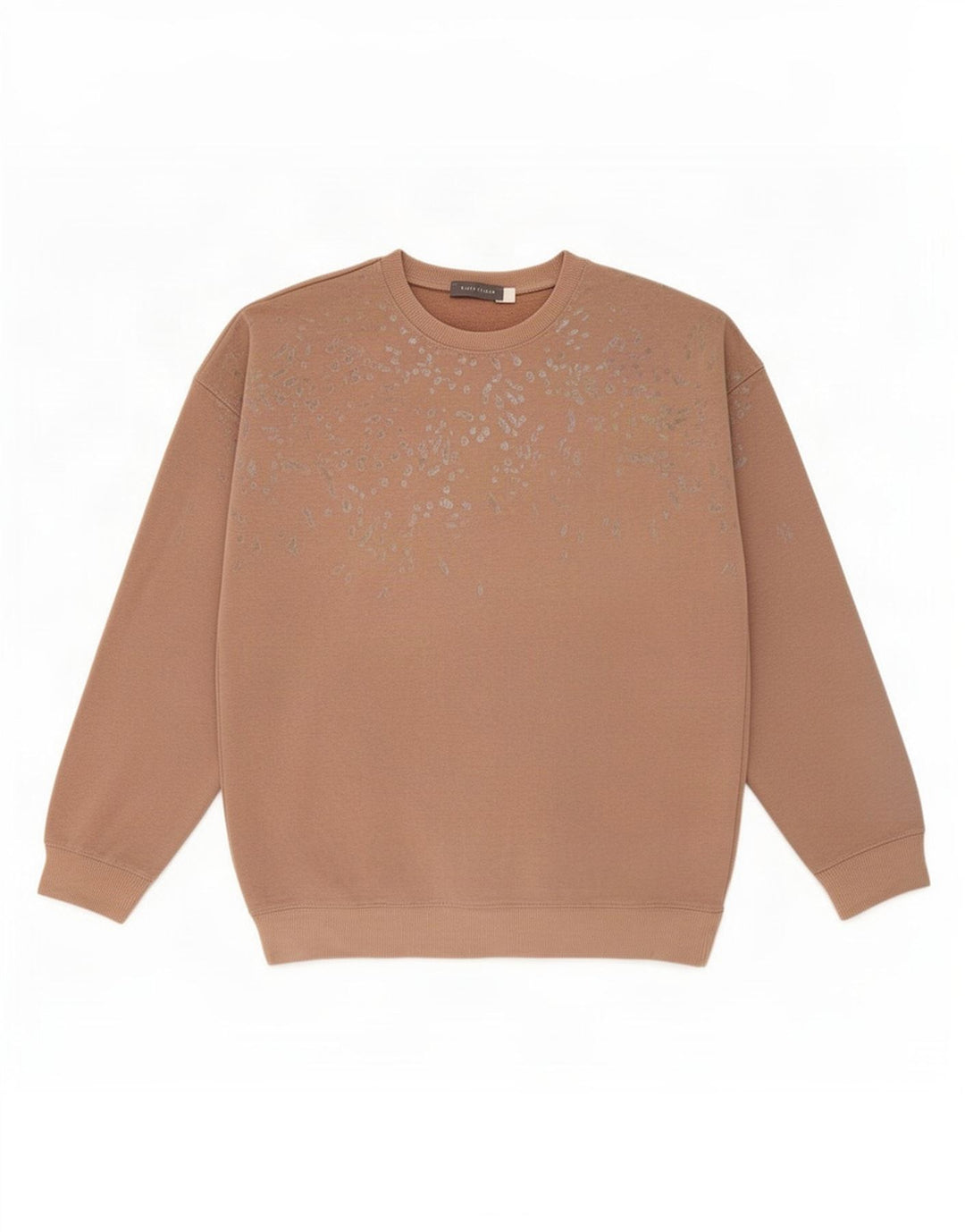 MINT VELVET Womens Abstract Pattern Sweatshirt Jumper UK 10 Small Beige
