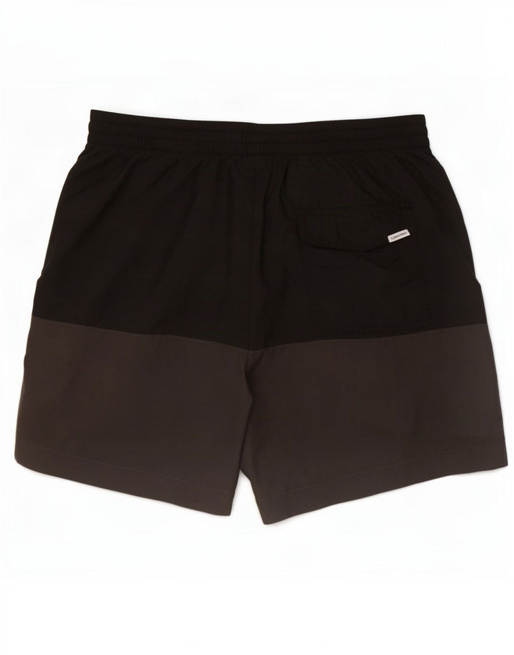 Calvin Klein Mens Graphic Swimming Shorts Medium Black Colourblock