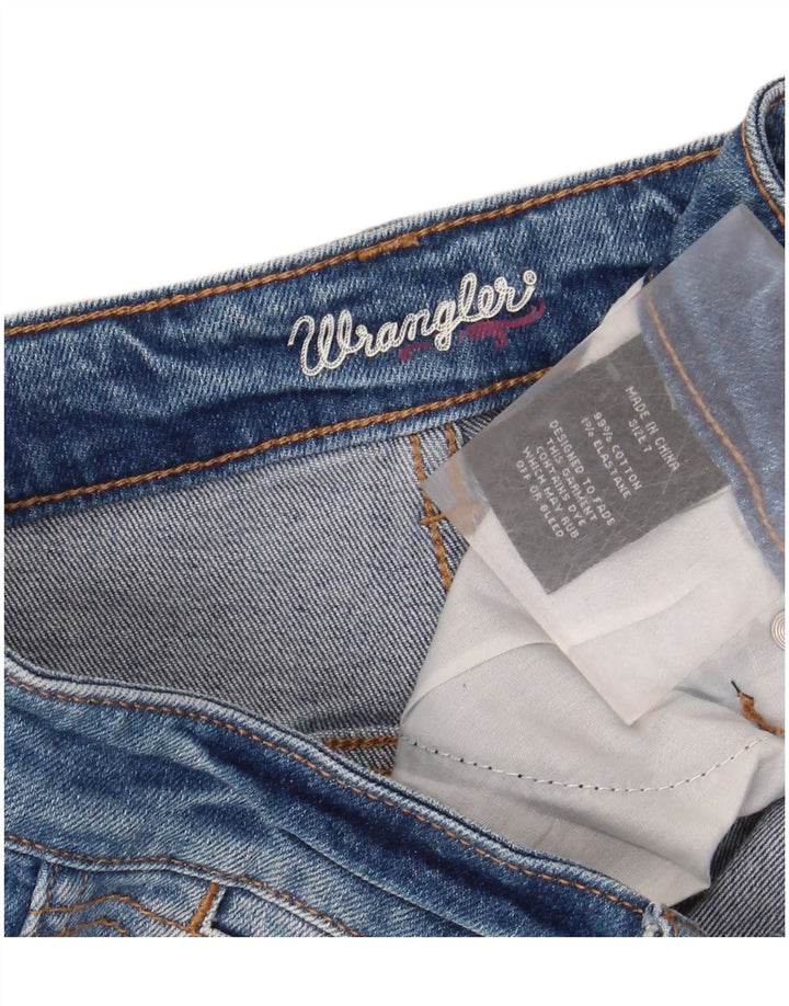 WRANGLER Womens Denim Shorts US 7 Medium W32 Blue Cotton