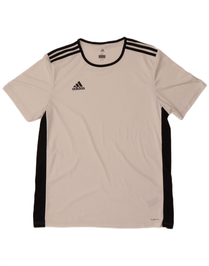 ADIDAS Mens Climalite T-Shirt Top XL White Polyester