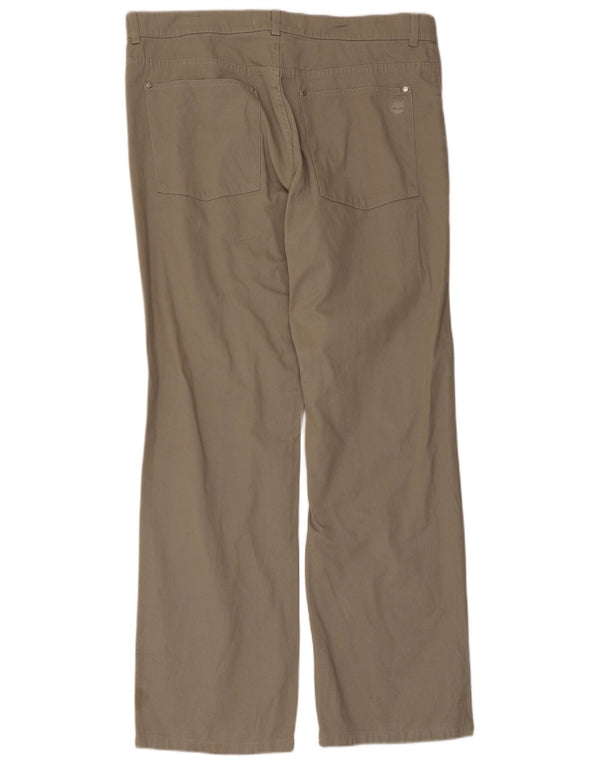 Timberland Mens Straight Casual Trousers W38 L31 Grey Cotton