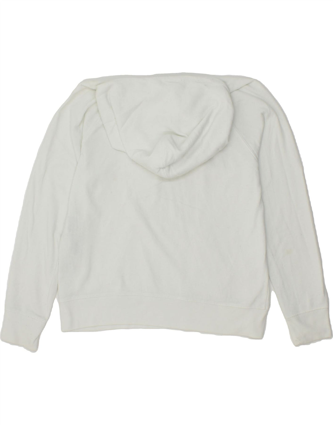 LEVI'S Womens Graphic Hoodie Jumper UK 14 Medium White Cotton Vintage Levi's and Second-Hand Levi's from Messina Hembry 