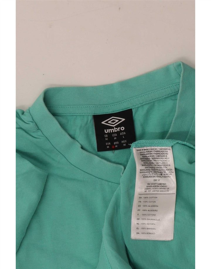 Umbro Mens Graphic T-Shirt Top Medium Green Cotton