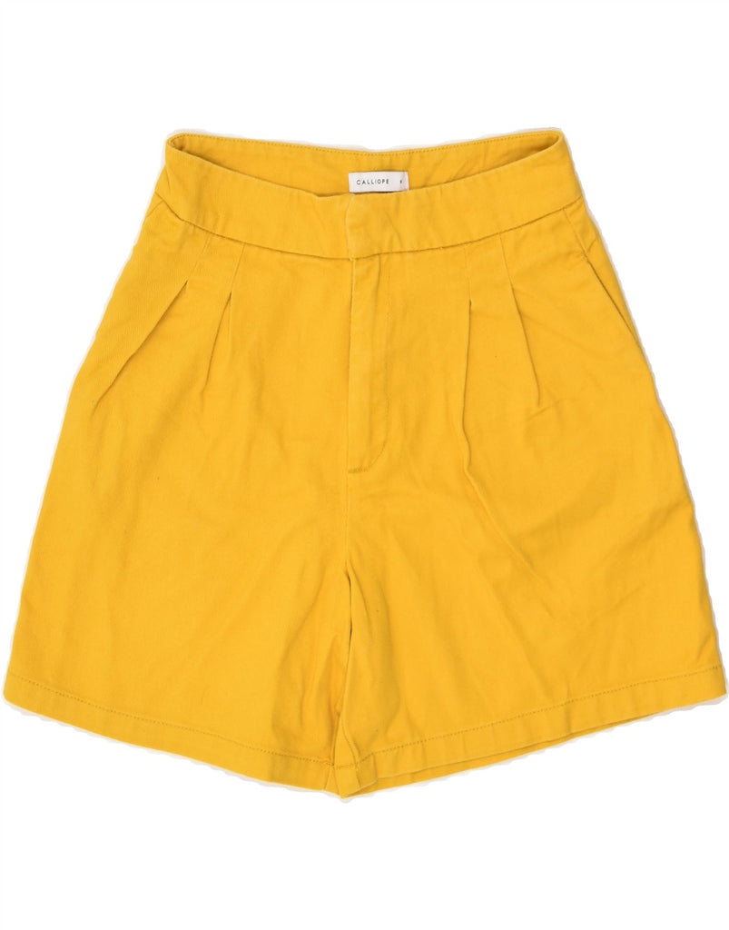 VINTAGE Womens Chino Shorts Small W26  Yellow Cotton | Vintage Vintage | Thrift | Second-Hand Vintage | Used Clothing | Messina Hembry 