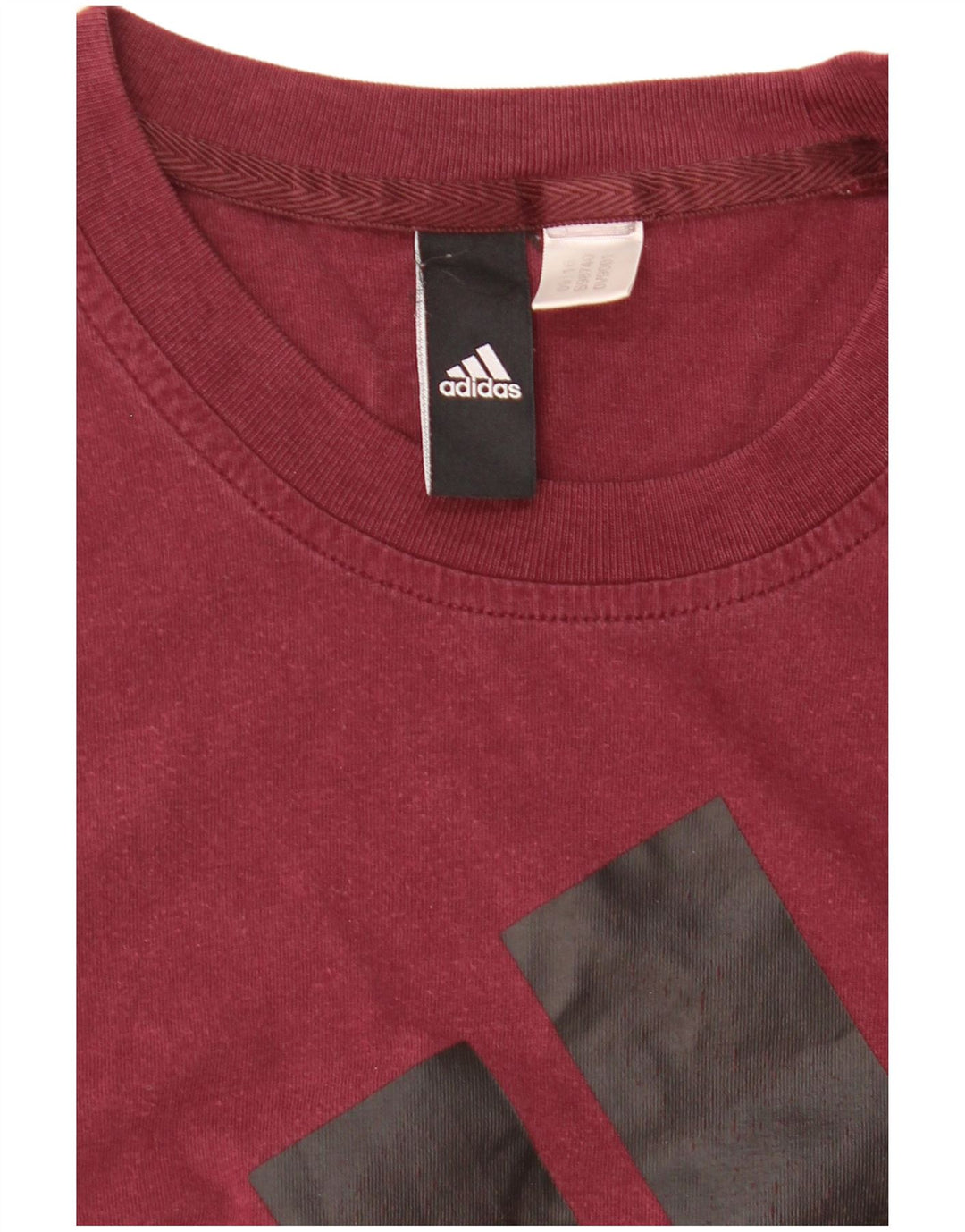 Adidas Mens Graphic T-Shirt Top Small Maroon
