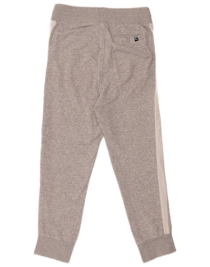 PUMA Womens Tracksuit Trousers Joggers UK 12 Medium Grey Colourblock