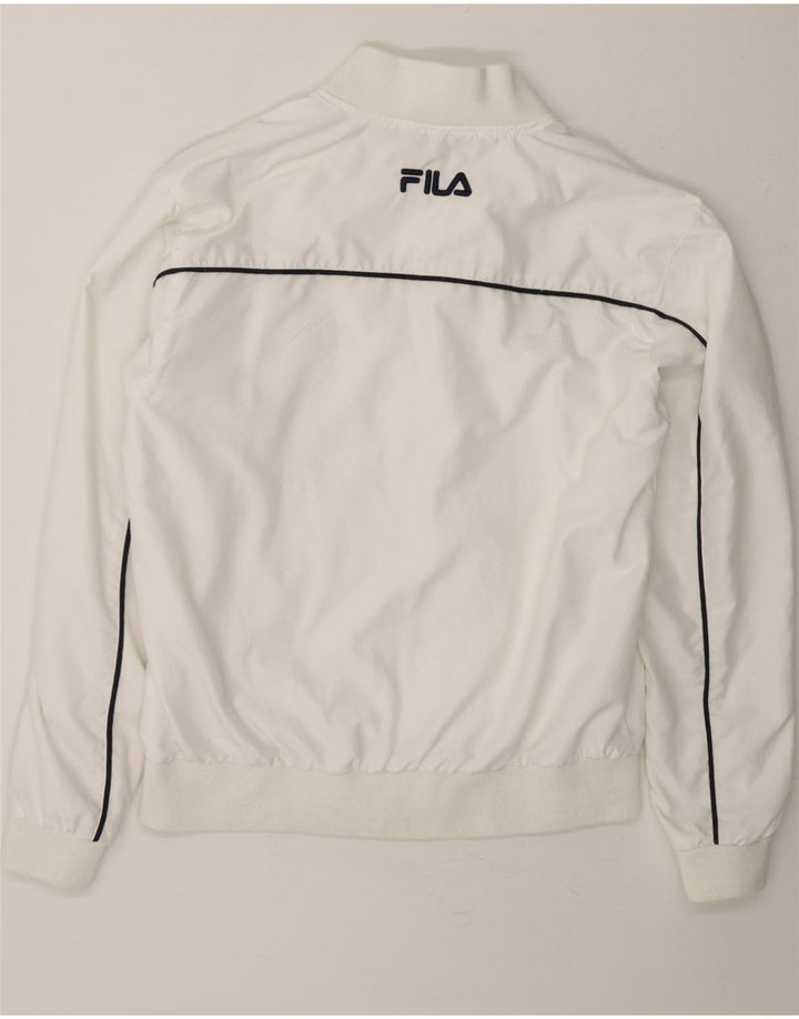 FILA Mens Tracksuit Top Jacket XS White Polyester Vintage Fila and Second-Hand Fila from Messina Hembry 