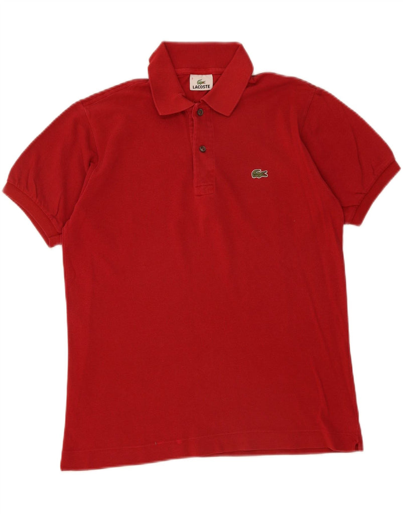 LACOSTE Mens Polo Shirt Size 3 Small Red Cotton Vintage Lacoste and Second-Hand Lacoste from Messina Hembry 