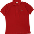 LACOSTE Mens Polo Shirt Size 3 Small Red Cotton Vintage Lacoste and Second-Hand Lacoste from Messina Hembry 