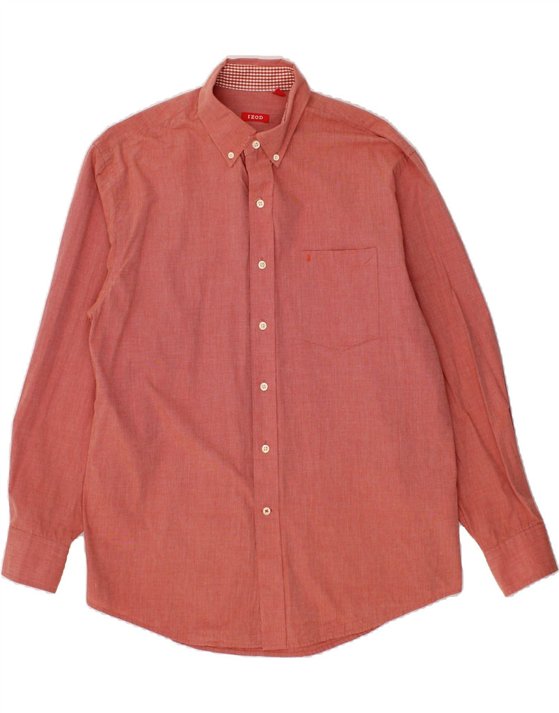 IZOD Mens Shirt Large Red Cotton Vintage Izod and Second-Hand Izod from Messina Hembry 