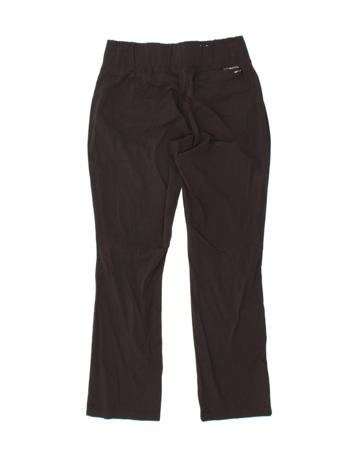 COLUMBIA Womens Bootcut Casual Trousers Large W32 L30 Black Nylon Vintage Columbia and Second-Hand Columbia from Messina Hembry 