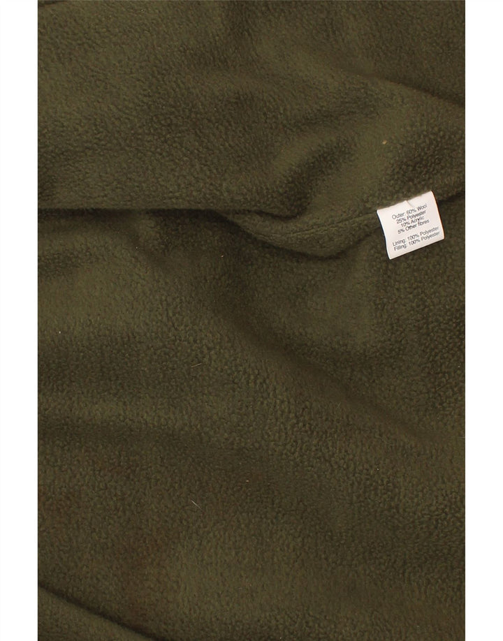 Vintage Boys Overcoat 4-5 Years Khaki Check Wool