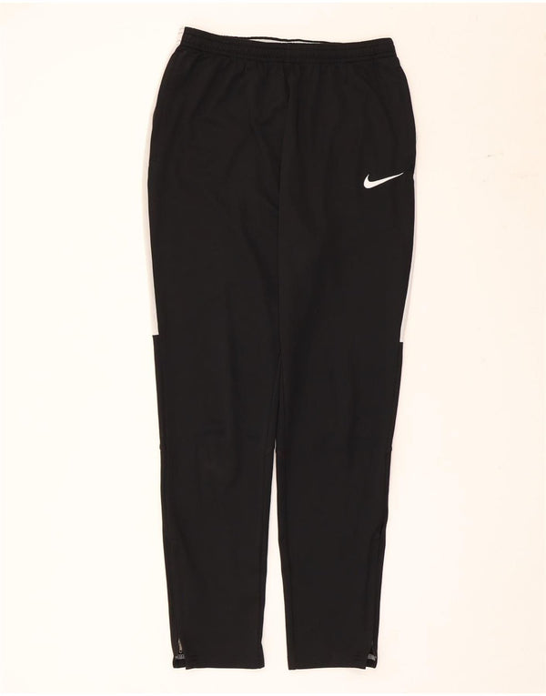 Nike Boys Dri Fit Tracksuit Trousers 13-14 Years XL Black Colourblock