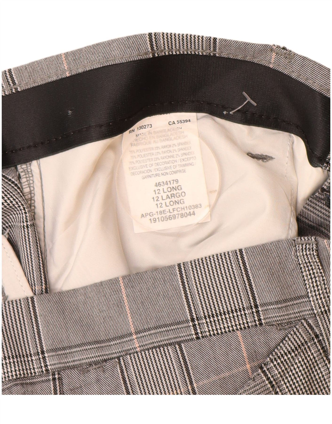 Lee Womens Mid Rise Casual Trousers US 12 Large W32 L32 Grey Polyester