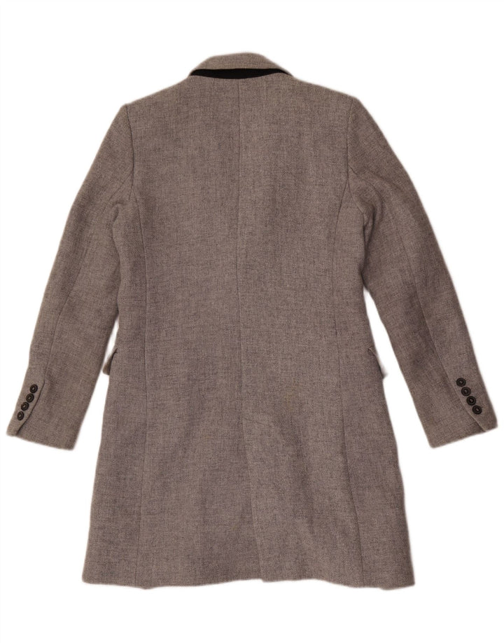Zara Womens Overcoat UK 10 Small Grey