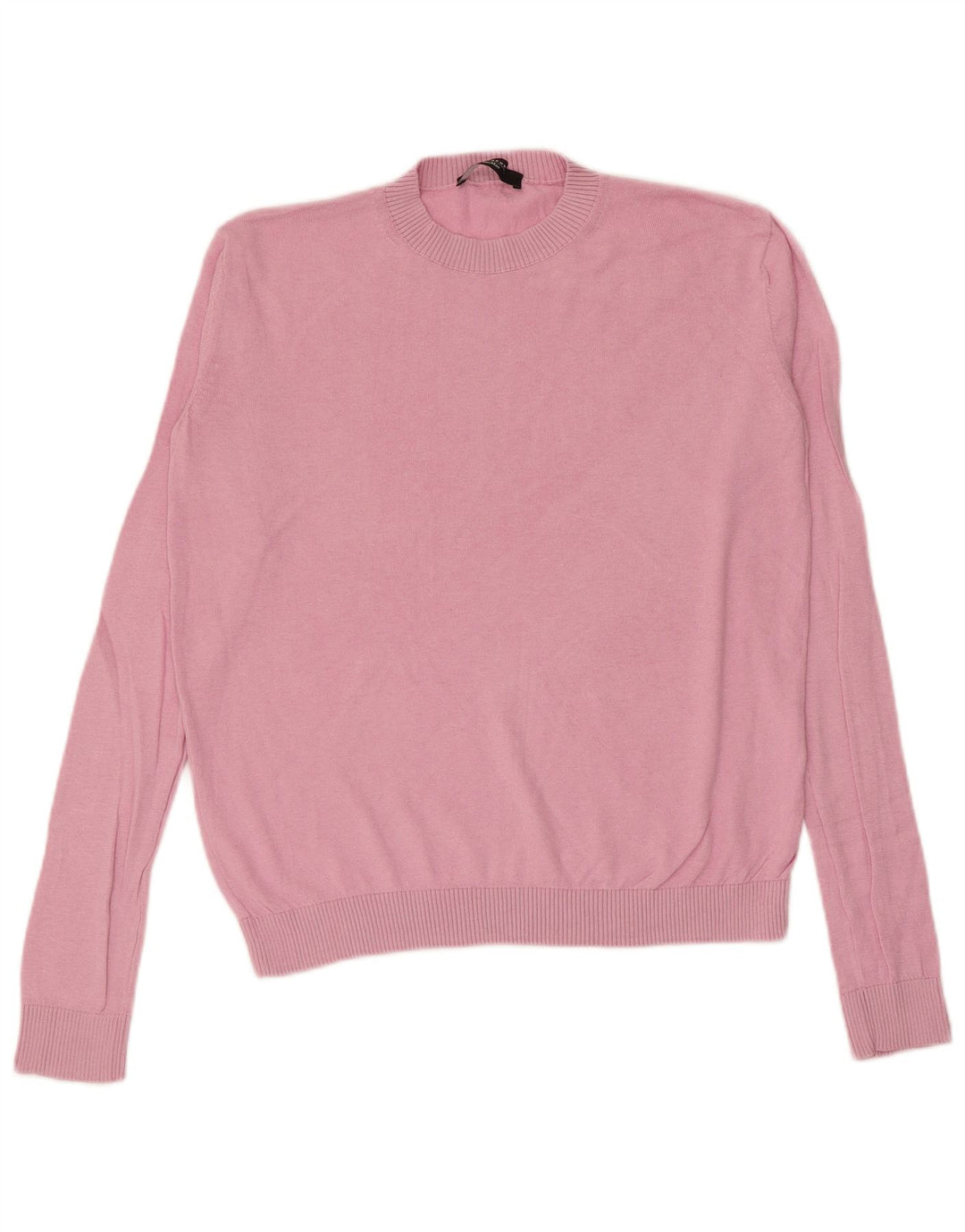 Max Mara Womens Crew Neck Jumper Sweater UK 14 Medium Pink