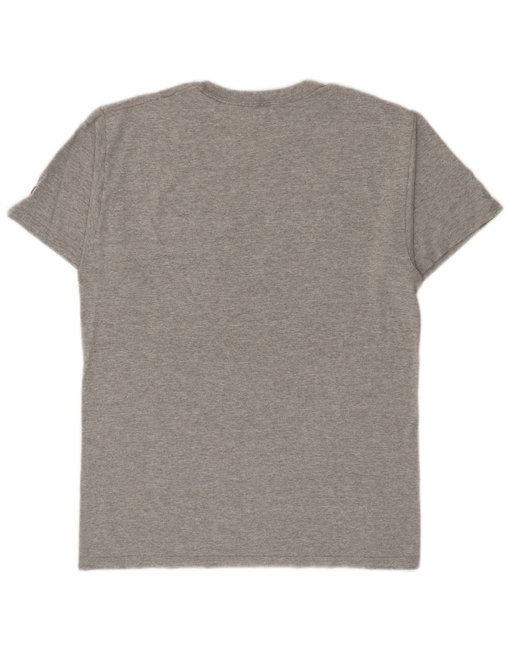 Champion Mens Graphic T-Shirt Top Small Grey Cotton