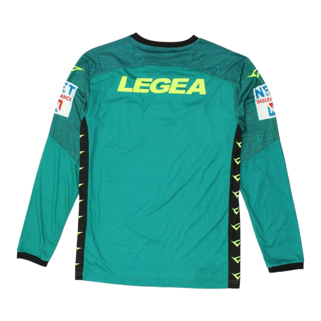 Italian Referee Mens Green Long Sleeve Legea Shirt | Vintage Sportswear VTG | Vintage Messina Hembry | Thrift | Second-Hand Messina Hembry | Used Clothing | Messina Hembry 