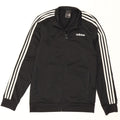 Adidas Mens Tracksuit Top Jacket Small Black Polyester