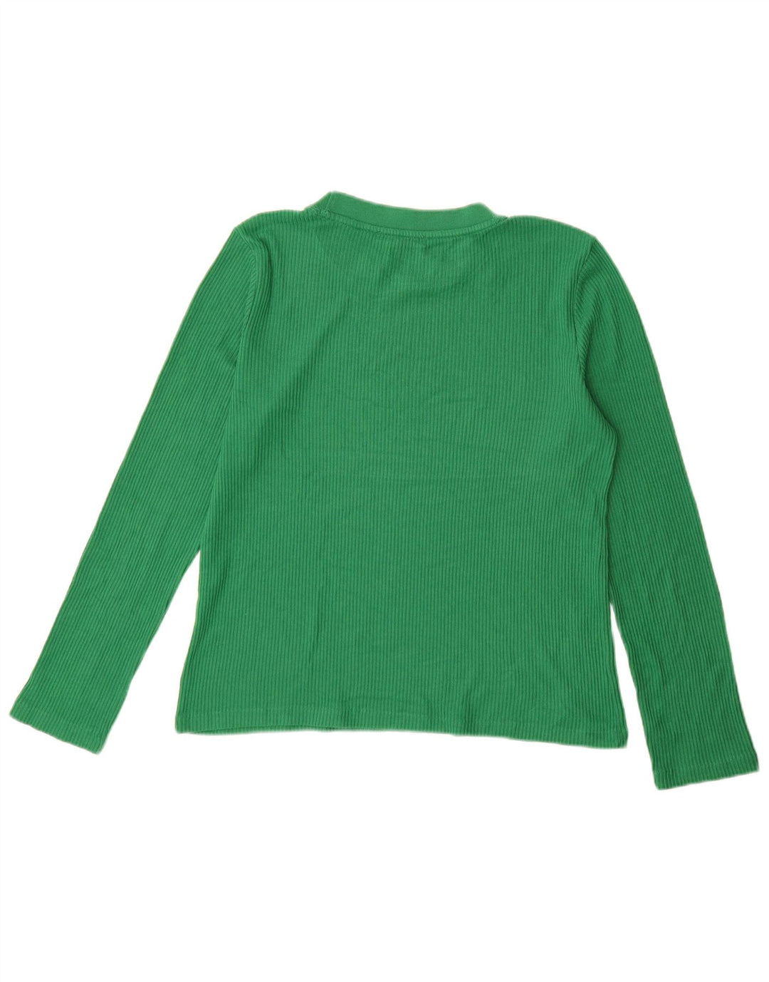 ZARA Womens Top Long Sleeve UK 14 Medium Green