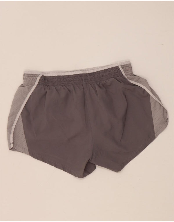 Nike Womens Dri Fit Sport Shorts UK 10 Small Grey Polyester