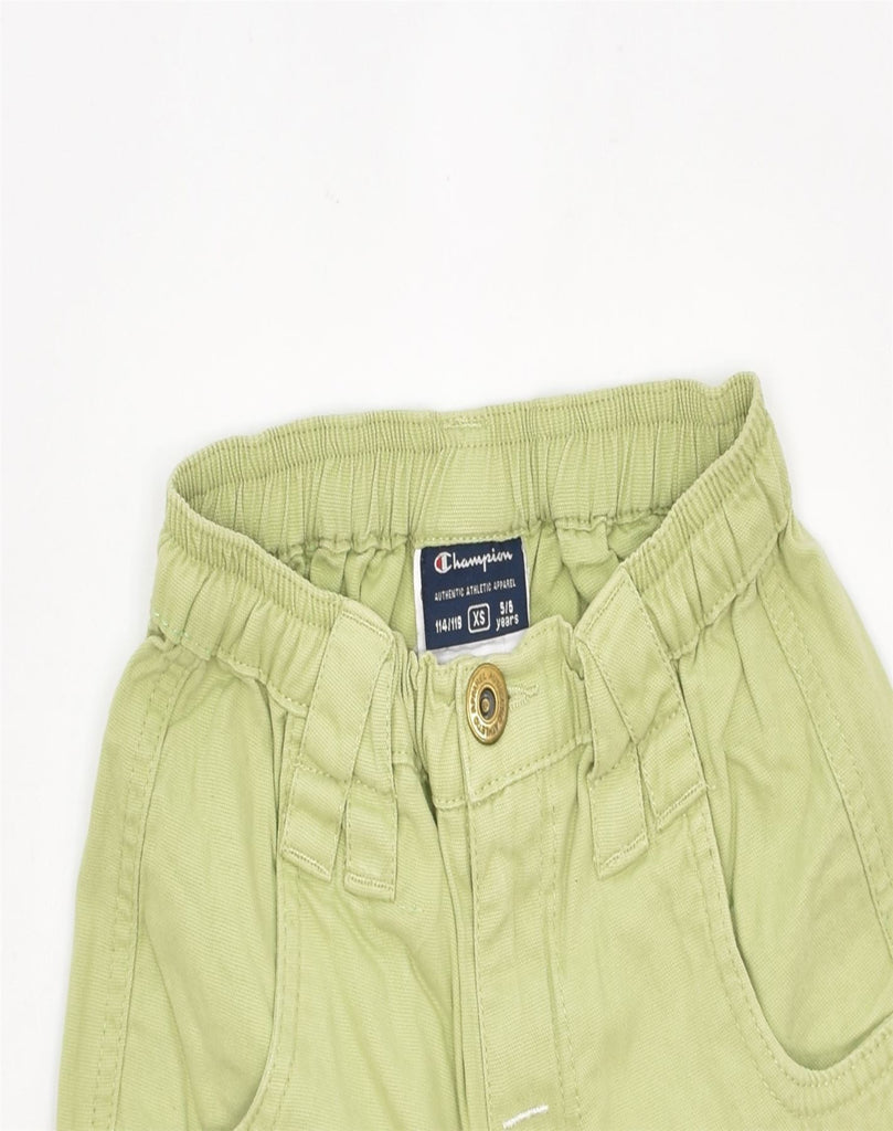 CHAMPION Boys Cargo Shorts 5-6 Years XS Green Cotton | Vintage | Thrift | Second-Hand | Used Clothing | Messina Hembry 