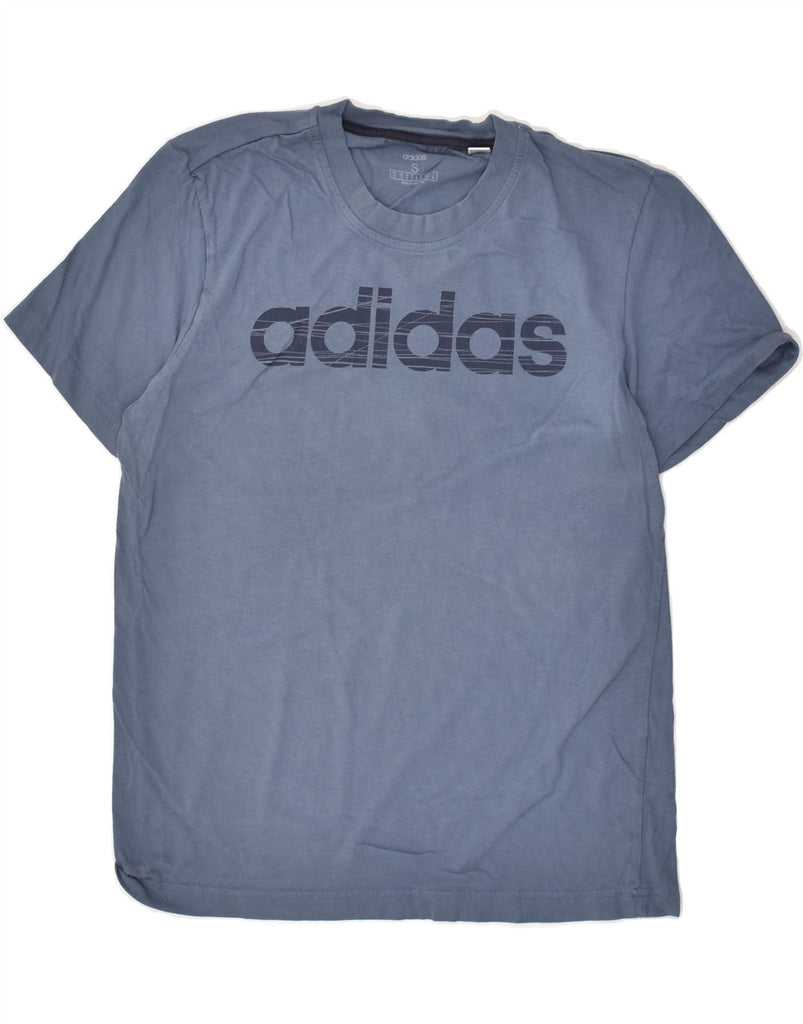 ADIDAS Mens Graphic T-Shirt Top Small Navy Blue Cotton | Vintage Adidas | Thrift | Second-Hand Adidas | Used Clothing | Messina Hembry 