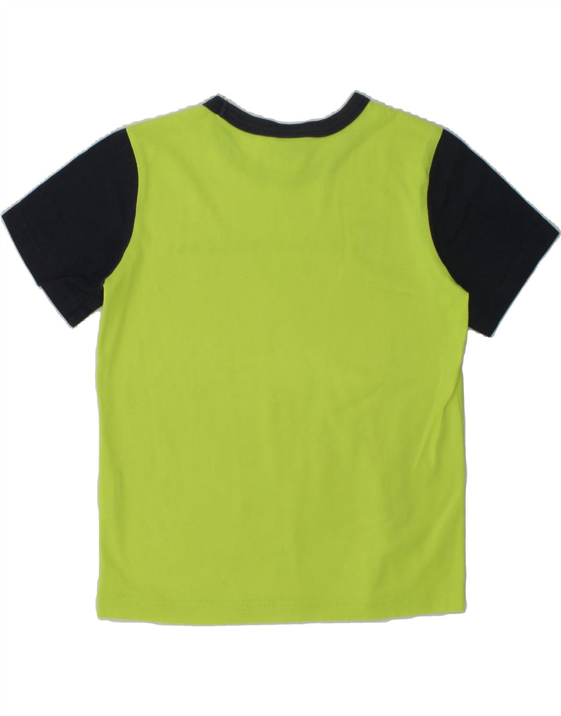 CHAMPION Boys Graphic T-Shirt Top 7-8 Years Small  Green Colourblock | Vintage Champion | Thrift | Second-Hand Champion | Used Clothing | Messina Hembry 