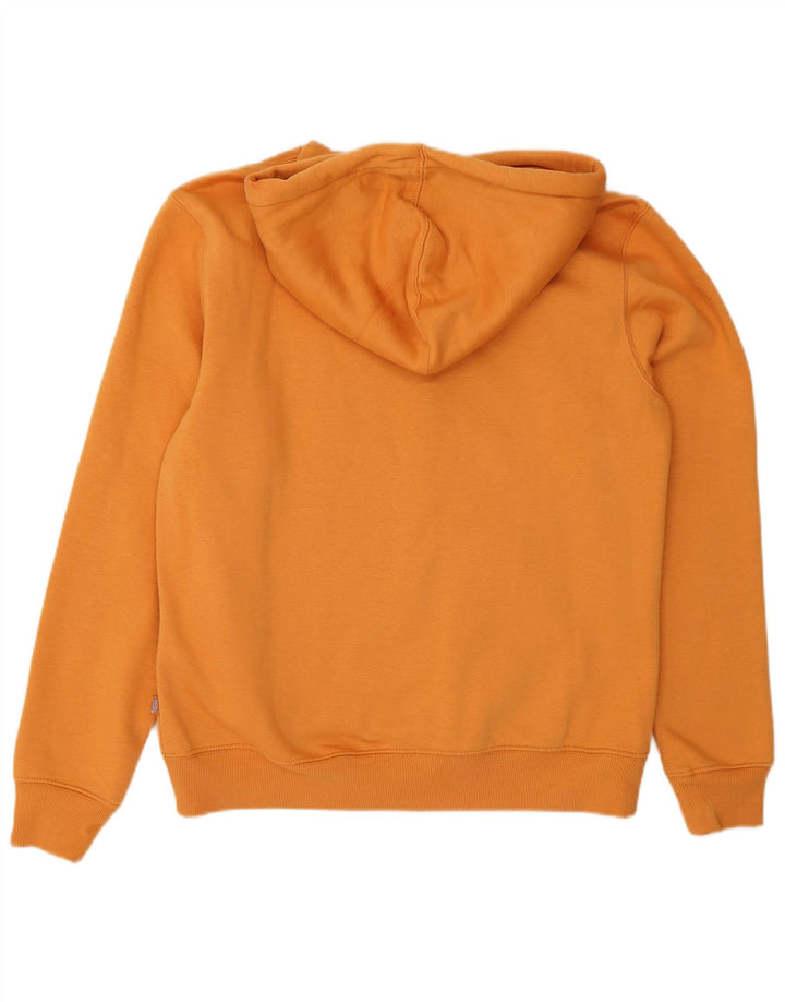 Dickies Mens Hoodie Jumper XS Orange Cotton