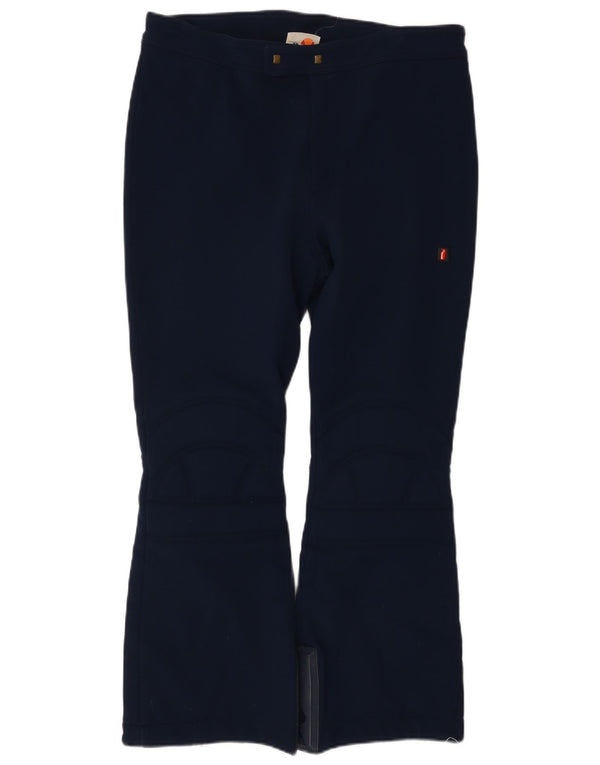 Ellesse Mens Bootcut Casual Trousers IT 54 2XL W34 L27 Navy Blue Acrylic
