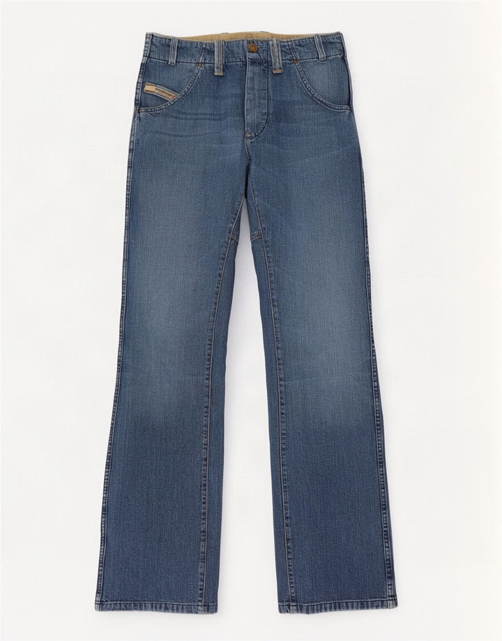 Diesel Womens Bootcut Jeans W28 L34 Blue Cotton