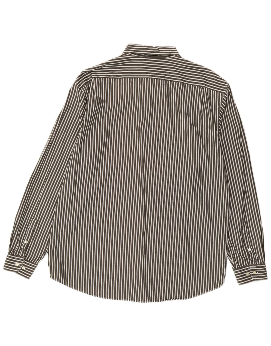 Lacoste Mens Regular Fit Shirt Size 44 XL Grey Pinstripe Cotton