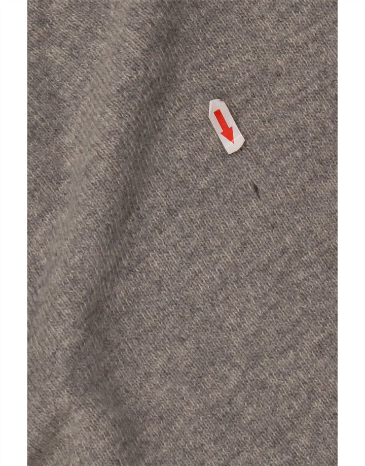 Barbour Mens Boat Neck Jumper Sweater Large Grey Wool