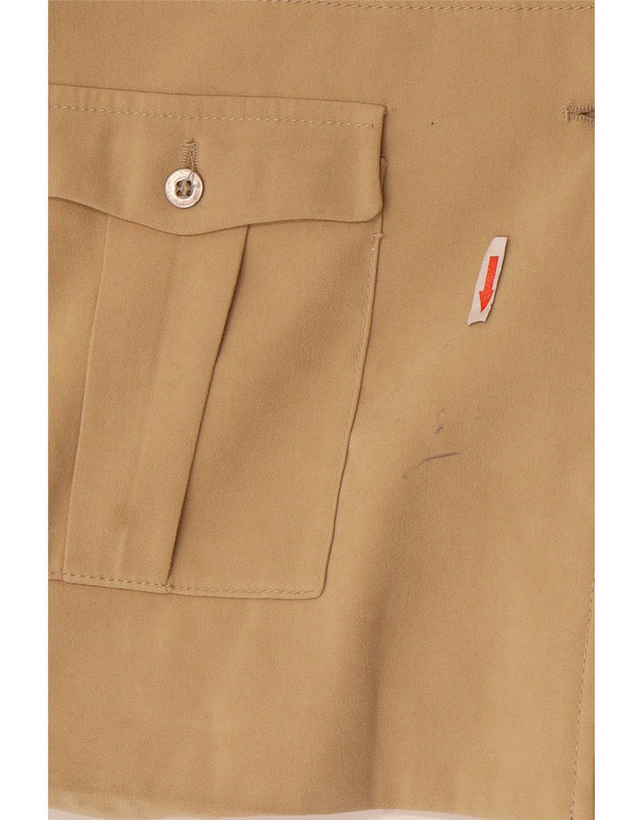 Zara Womens 3 Button Blazer Jacket UK 12 Medium Beige