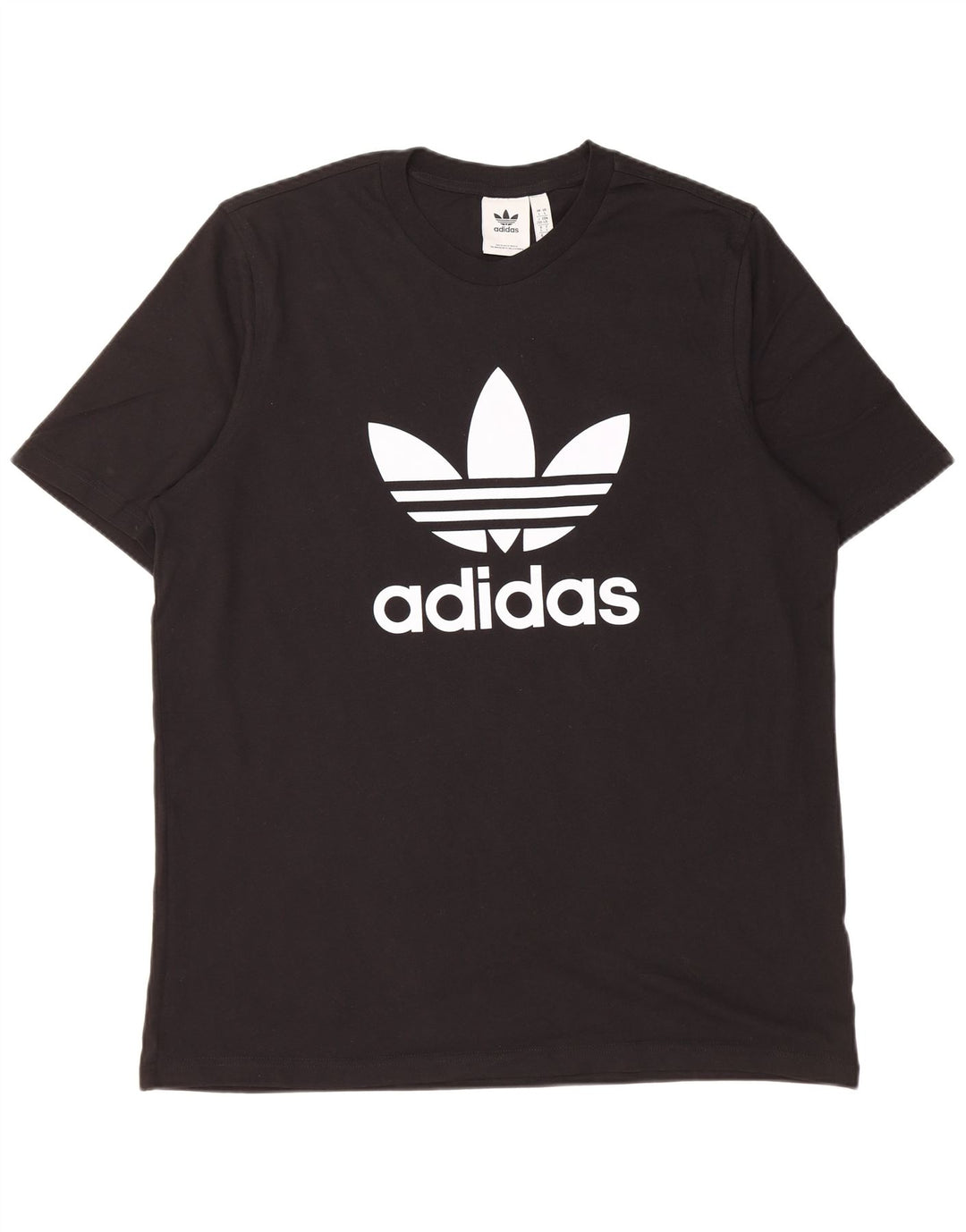 Adidas Mens Graphic T-Shirt Top Large Black Cotton