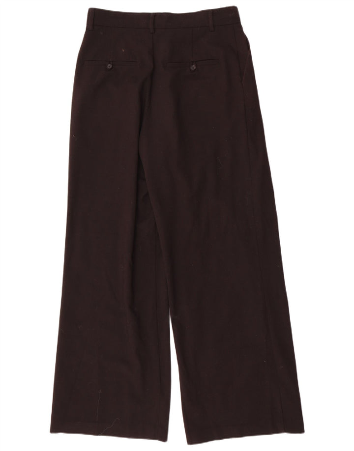 Zara Womens High Waist Pegged Chino Trousers Medium W28 L31 Black Polyester