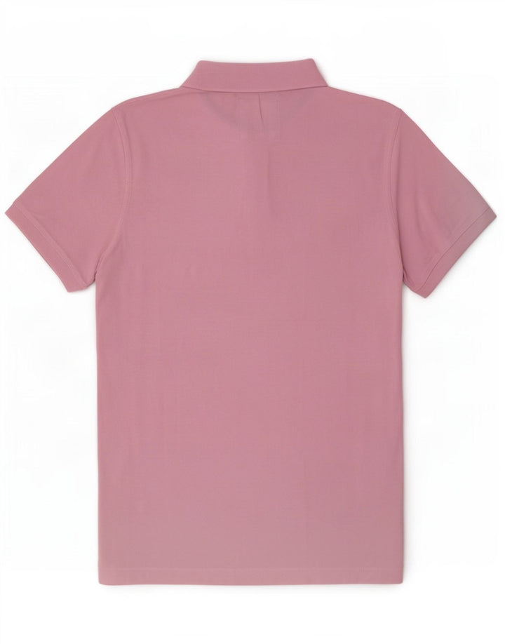 Crew Clothing Mens Polo Shirt Medium Pink Cotton