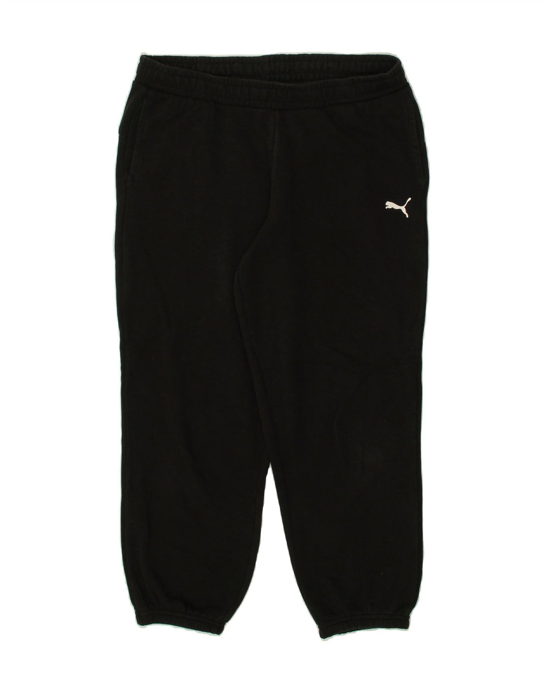 PUMA Womens Graphic Tracksuit Trousers Joggers UK 14 Medium Black Vintage Puma and Second-Hand Puma from Messina Hembry 