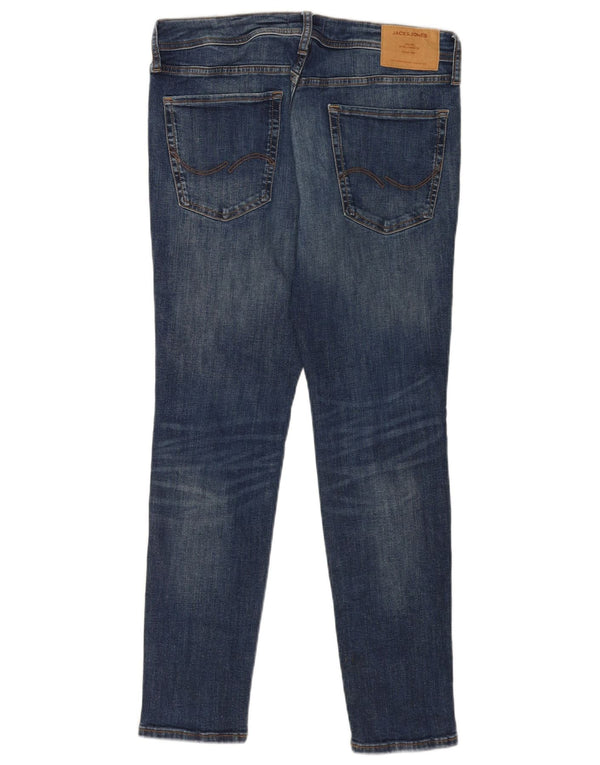Jack & Jones Mens Liam Skinny Jeans W32 L30 Blue Cotton