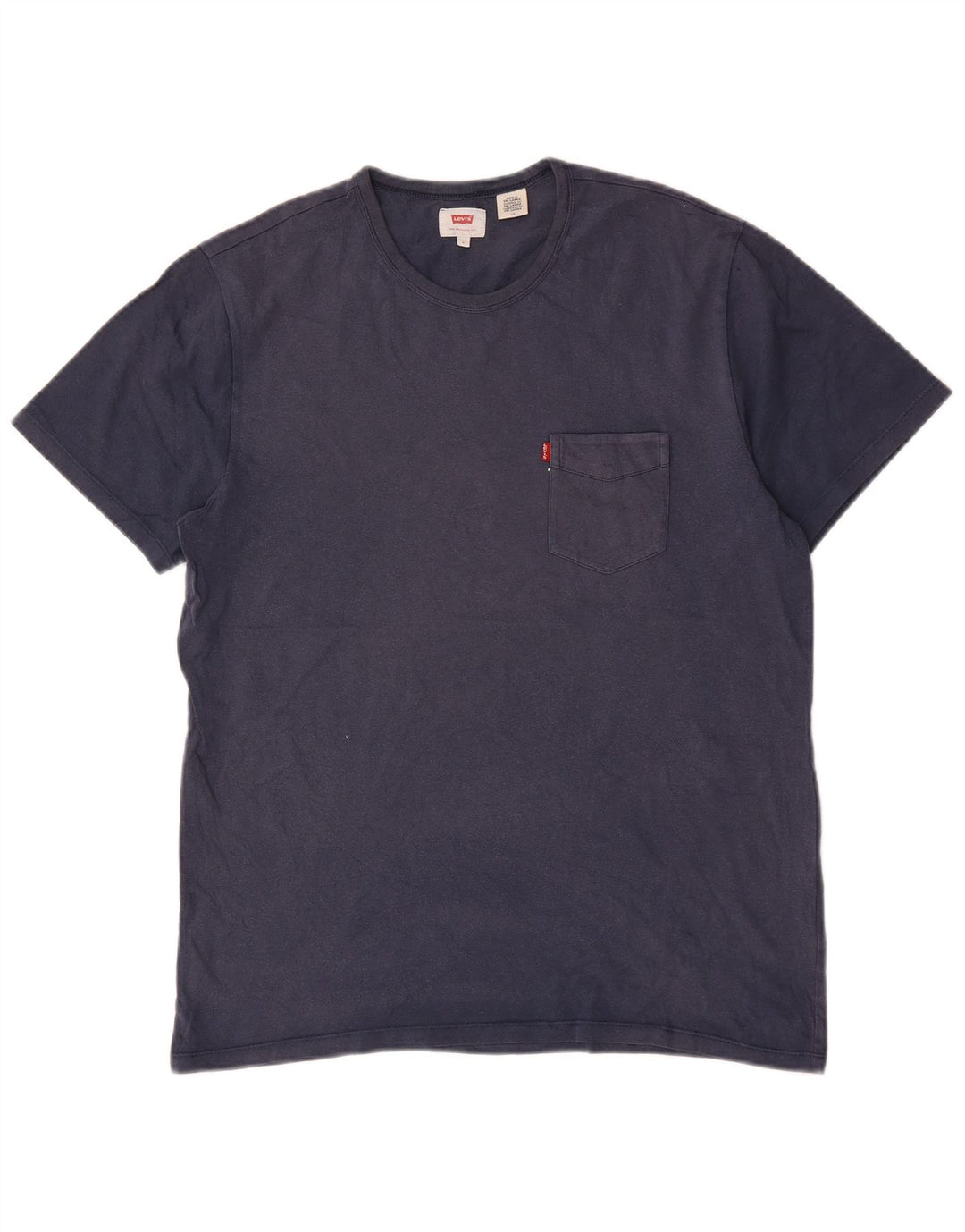 Levi's Mens T-Shirt Top Large Navy Blue Cotton