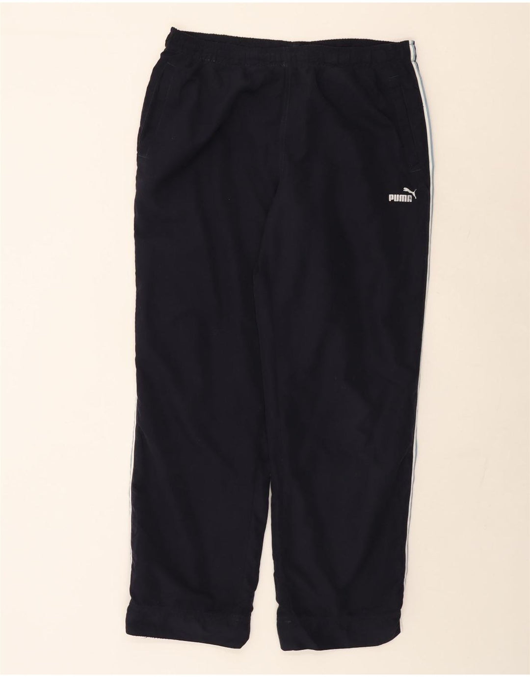 Puma Womens Tracksuit Trousers UK 16 Large Navy Blue Polyester
