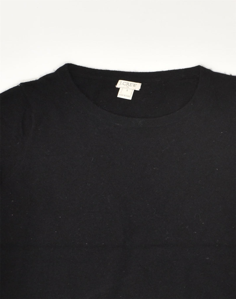 J. CREW Womens Knit T-Shirt Top UK 10 Small Black Viscose | Vintage J. Crew | Thrift | Second-Hand J. Crew | Used Clothing | Messina Hembry 