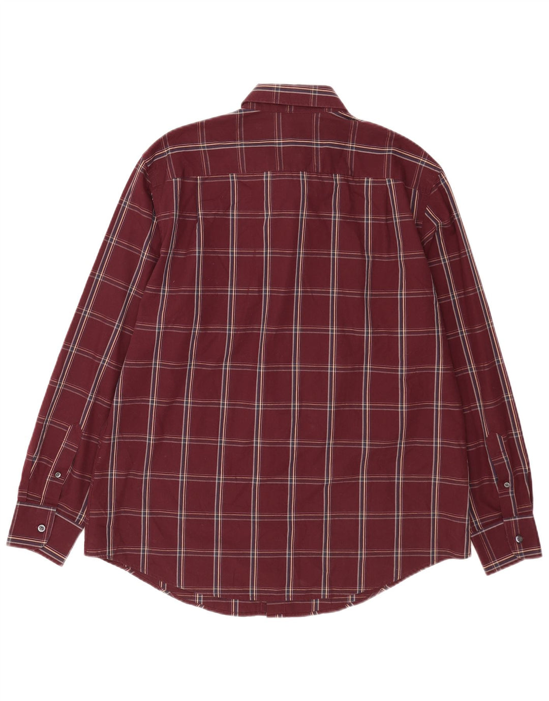 Dockers Mens Shirt Size 16 16 1/2 Large Red Check Cotton