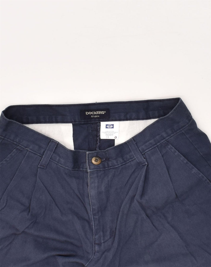 DOCKERS Womens Husky Chino Shorts W28 Medium  Navy Blue Cotton | Vintage Dockers | Thrift | Second-Hand Dockers | Used Clothing | Messina Hembry 