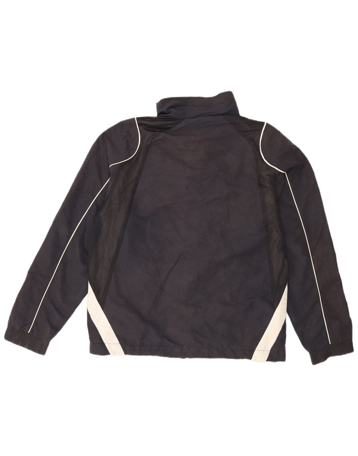 Lotto Mens Tracksuit Top Jacket Large Black Colourblock Polyester