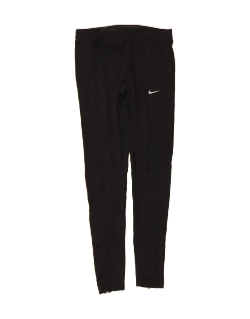 NIKE Womens Leggings UK 8 Small Black Polyester Vintage Nike and Second-Hand Nike from Messina Hembry 