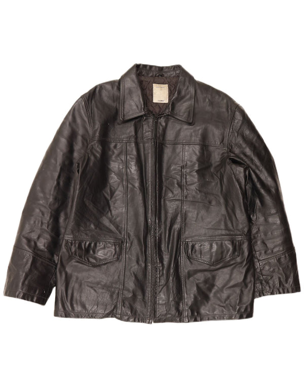 Conbipel Mens Leather Jacket IT 56 2XL Black