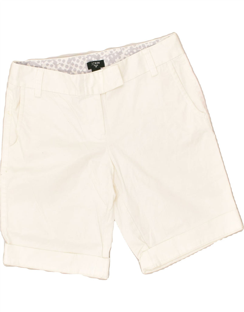 J. CREW Womens City Fit Chino Shorts US 2 XS W30 White Cotton | Vintage J. Crew | Thrift | Second-Hand J. Crew | Used Clothing | Messina Hembry 